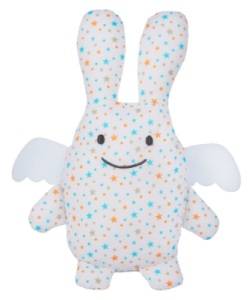 Peluche Lapin Ange Etoiles - 18 cm